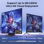 UGREEN 8K/60Hz HDMI 2.1 KVM превключвател за 2 монитора и 2 компютъра, снимка 4