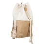 Дамска раница от юта, Бежов, 31x10x45см., снимка 2