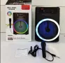Преносима караоке тонколона с микрофон безжична bluetooth колонка вход флашка usb TF карта радио, снимка 4