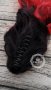 Естествена Луксозна Омбре -Черно и Ярко Червено Цветово Преливане Опашка с Щипка Код С302, снимка 5