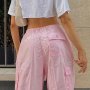 Дамски широки ежедневни панталони с висока талия, 4цвята , снимка 10