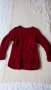 Плетен детски пуловер с дължина 46см за момиченце винено червен, снимка 10