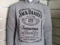 Нов мъжки сив суичър с трансферен печат JACK DANIELS (Джак Даниелс) , снимка 2