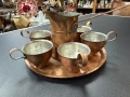 Кован меден сервиз за кафе. №7872, снимка 4
