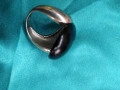 Масивен нестандартен сребърен пръстен с Оникс, снимка 5