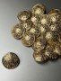 Луксозни златисти метални копчета, диаметър: 20мм/2см, кръгли, снимка 2