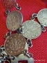 Сребърна гривна с Турски монети тугла печат на Султан 52741, снимка 13