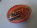 Руско ръчно рисувано дървено яйце, снимка 1 - Антикварни и старинни предмети - 36896457