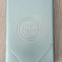 Табакера Lucky Strike с метална с магнитно закопчаване  slim, снимка 1 - Табакери - 43702933