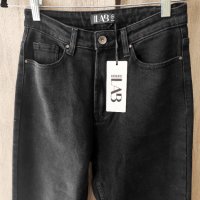 Answear Lab нови черни дънки с висока талия , снимка 3 - Дънки - 43350930