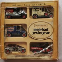 Стари Matchbox MOY Set Of 5 Мачбокс Set 5 Комплект От 5 Броя Ретро Модели England Нови В Кутия, снимка 2 - Коли, камиони, мотори, писти - 35253117