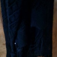 Голям черен памучен шал, снимка 1 - Шалове - 43063856