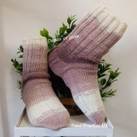 Плетени чорапи, снимка 16 - Дамски чорапи - 38142445