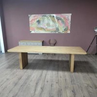 Голяма трапезна борова дървена маса за 8 - 10 човека, снимка 6 - Маси - 43171466