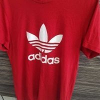 Adidas Trefoil мъжка  червена тениска номер s., снимка 1 - Тениски - 37316042