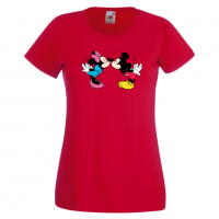 Дамска тениска Mickey & Minnie 8 Мини Маус,Микки Маус.Подарък,Изненада,, снимка 8 - Тениски - 36526286