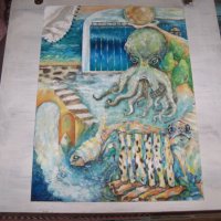 "Морски блянове" картина на худ. Десислава Илиева, снимка 1 - Картини - 32727205