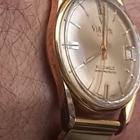 швейцарски позлатен часовник Vialux super 21jewels , снимка 8 - Мъжки - 44094424