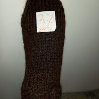 Ръчно плетени вълнени чорапи размер 37, снимка 2 - Други - 38593784