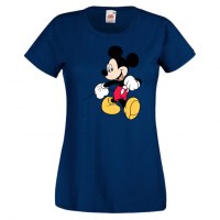 Дамска тениска Mickey Mouse 6 .Подарък,Изненада,, снимка 5 - Тениски - 36526537