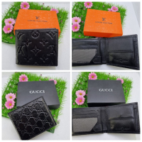 Мъжки черен портфейл Gucci ✅ Louis Vuitton ✅, снимка 1 - Портфейли, портмонета - 44905599