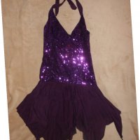 Елегантна рокля в лилаво , снимка 1 - Рокли - 27747913