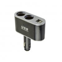 2-ка разклонител за автомобилна запалка - с 2бр. USB, снимка 2 - Аксесоари и консумативи - 28396022