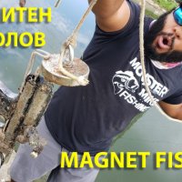 Магнит за магнитен риболов 75мм ДВУСТРАНЕН сила 2x240kg, снимка 13 - Въдици - 38097520