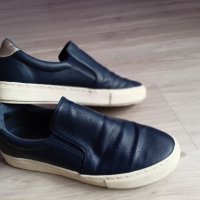 Тъмно сини кожени обувки Next/38, снимка 5 - Дамски ежедневни обувки - 40695933