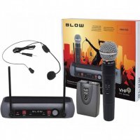 Професионална система PRM-903, 1 безжичен микрофон, 1 микрофон диадема, 50m, снимка 2 - Аудиосистеми - 39691388