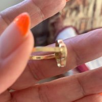 Нов златен пръстен 14К злато -СПЕШНО, снимка 7 - Пръстени - 39283179