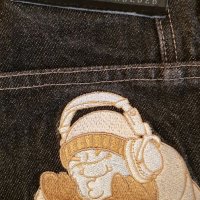 Vintage 90s SOUTH POLE Denim Jeans Hip Hop Embroidered, снимка 4 - Дънки - 35331590