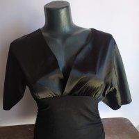 Черна блуза, снимка 1 - Блузи с дълъг ръкав и пуловери - 32781962