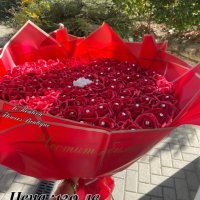 Букет от 101 рози обсипани с камъни , снимка 3 - Подаръци за жени - 43450066