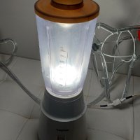 Лампа от Блендер с фасунка и LED крушка, снимка 2 - Настолни лампи - 38219914