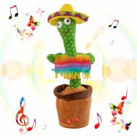 Пееща танцуваща и повтаряща играчка кактус Оги Dancing Cactus - код 3698, снимка 3 - Музикални играчки - 36915650