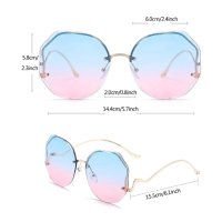 Слънчеви очила розови сини , снимка 2 - Слънчеви и диоптрични очила - 43790600