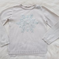 Пуловер H&M с паети  6-8 години , снимка 3 - Детски пуловери и жилетки - 27468164