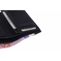 Bodenschatz Sierra BZ 8-460 SE черен вертикален портфейл до 11 карти, снимка 2 - Портфейли, портмонета - 32742975