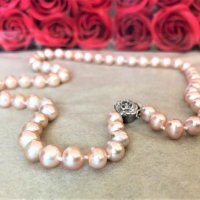 Подаръци за Перлена сватба - Бижута от естествени перли със сертификат , снимка 3 - Колиета, медальони, синджири - 43894590