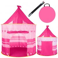 Детска палатка за игра + чанта за съхранение, Розова, Синя, 135х105 см, снимка 3 - Други - 39999617