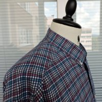 Gant Men`s Tech Prep Twill Multucoloured Long Sleeve Casual Check Shirt Size XL, снимка 4 - Ризи - 43252867