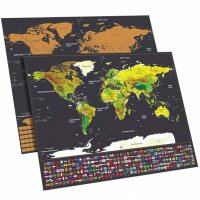 2033 Скреч карта на света Travel Life, Знамена на държави, снимка 4 - Други стоки за дома - 34987825