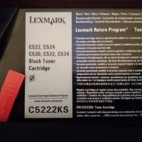Оригинална тонер касета Лексмарк C522/C524/C530/532/534 BLACK - 4К, снимка 2 - Консумативи за принтери - 28200223