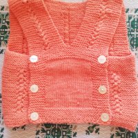 Пуловер без ръкави, снимка 1 - Жилетки и елечета за бебе - 32481772