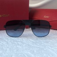 Cartier 2022 мъжки слънчеви очила с кожа 3 в 1, снимка 10 - Слънчеви и диоптрични очила - 38199786