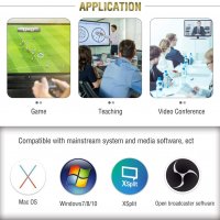 HDMI - USB 3.0 Video Capture Card Game Live Streaming видео кепчър, снимка 4 - Аксесоари - 32897189