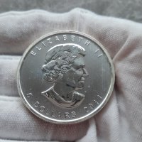 Инвестиционна сребърна монета 1 унция 5 Dollars - Elizabeth II Grizzly Bear, снимка 2 - Нумизматика и бонистика - 43229330