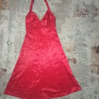 Червена сатенена рокля "Vero Moda", снимка 7 - Рокли - 36805808
