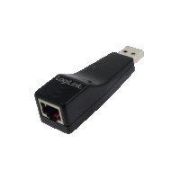 Адаптер LogiLink USB2.0 към Fast Ethernet RJ45, снимка 1 - Кабели и адаптери - 27883624